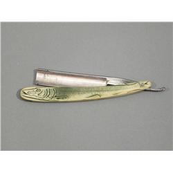 Very Rare Celluloid Handled Straight Razor
