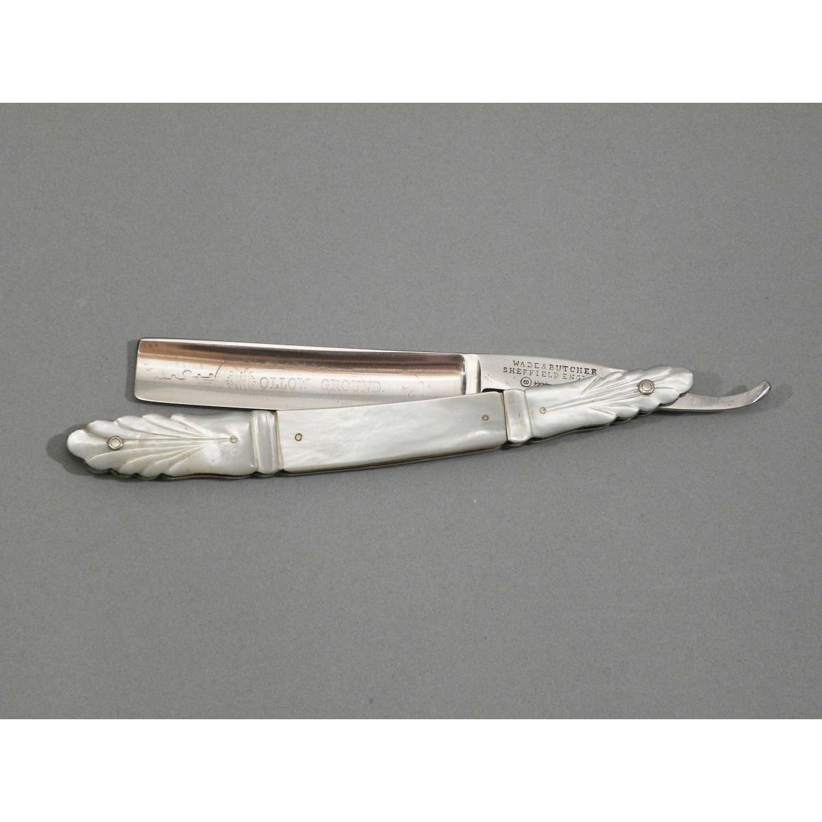Mother of Pearl Handled Straight Razor