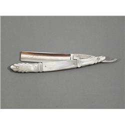 Mother of Pearl Handled Straight Razor