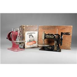 Lot of two child's sewing machines