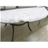Image 3 : 3-Faux Cement Round Dining Patio Tables - 3 X $