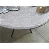 Image 4 : 3-Faux Cement Round Dining Patio Tables - 3 X $