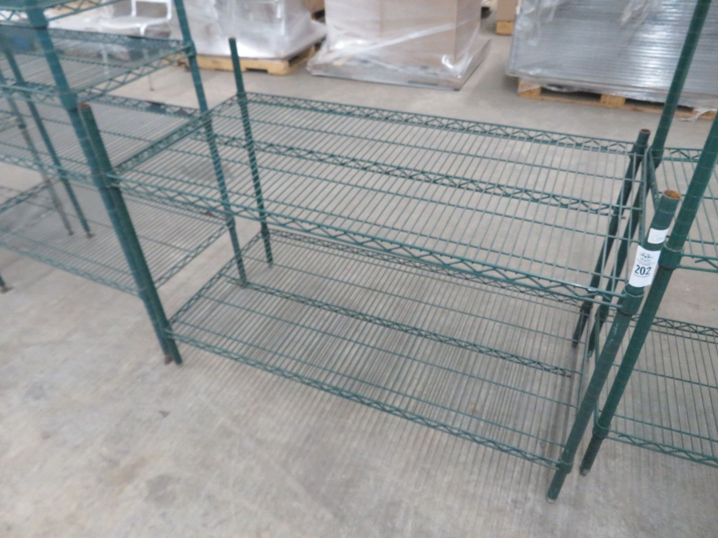 2 Shelf Green Coated Metro Rack
