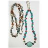 Image 1 : 2-SOUTHWESTERN SILVER TONED BEADED NECKLACES