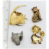 Image 2 : 4-VINTAGE ANIMAL BROOCHES