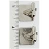 Image 2 : PAIRS OF SILVER TONED MEN'S PLAYBOY CUFF LINKS