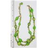 Image 2 : VTG TRIFARI LIME GREEN BEADED DOUBLE STRANDED