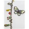 Image 1 : SILVER TONED ENAMEL/RHINESTONE BUTTERFLY