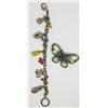 Image 2 : SILVER TONED ENAMEL/RHINESTONE BUTTERFLY
