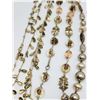 Image 2 : 3-VTG GOLD TONED NECKLACES: (2)WITH LUCITE/