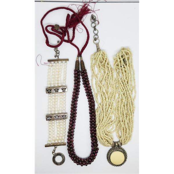 VTG BEADED JEWELRY MIX & MATCH LOT: