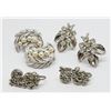 Image 1 : 3-PAIRS OF SILVER TONED TWIST BACK/CLIP ON