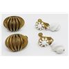 Image 1 : 2-VTG HASKELL GOLD TONED TWIST BACK PAIRS