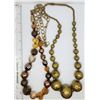 Image 3 : 2-CHUNKY VTG FASHION BEADED NECKLACES
