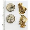 Image 2 : 2-PAIRS OF CHUNKY VTG CLIP ON RHINESTONE