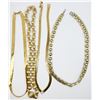 Image 1 : 4-VINTAGE GOLD TONED FASHION NECKLACES