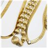 Image 2 : 4-VINTAGE GOLD TONED FASHION NECKLACES