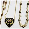 Image 2 : 4-VINTAGE GOLD TONED FASHION NECKLACES