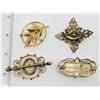 Image 2 : 4-VINTAGE GOLD TONED BROOCHES: CORO