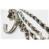 Image 2 : 30 INCH SILVER TONED ROPE STYLE NECKLACE PLUS