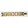 Image 2 : VINTAGE ART GOLD TONED PANEL LOCKET BRACELET