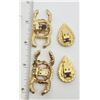 Image 2 : 2-VTG GOLD TONED PAIRS OF SHOE CLIPS