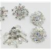 Image 2 : 4-PAIRS OF SILVER TONED AURORA BOREALIS CLIP