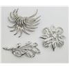 Image 1 : 3-VTG SILVER TONED BROOCHES