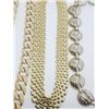 Image 2 : 3-VINTAGE GOLD TONED CHUNKY FASHION NECKLACES