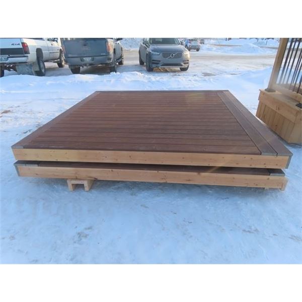 10' x 20' Deck in 2 Pieces - has Composite Top with Wooden Frame