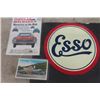 Image 2 : Vintage Service Station Oil Company Lot ; Gulf Oil Gas Pump Telephone, Esso Cooling Compound, Imperi
