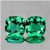 Image 1 : Natural Emerald Green Topaz Pair {Flawless-VVS1}