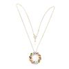 Image 3 : Natural Topaz Amethyst Citrine Garnet Necklace