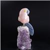 Image 1 : Natural Stone Handcarved Quartz Bird