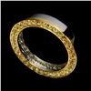 Image 2 : Natural Yellow Sapphire Eternity Ring