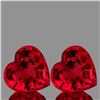 Image 1 : Natural Red Mozambique Ruby Heart Pair {VVS}