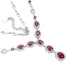 Image 3 : Natural  Pigeon Blood Red Ruby Necklace