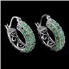 Image 1 : Natural Colombian Emerald Earrings