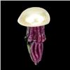Image 1 : Natural Handcrafted Rare Ruby & Pearl  Jellyfish