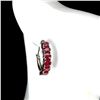 Image 2 : Natural Pigeon Blood Red Ruby Earrings