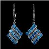 Image 1 : Natural Paraiba Blue Apatite Earrings