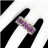 Image 2 : Natural Rhodolite Garnet & Sapphire Ring