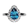 Image 1 : Natural London Blue Topaz Ring