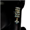 Image 2 : Natural  Seafoam Blue Zircon Earrings