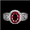 Image 1 : Natural Stunning Red Ruby Ring