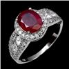 Image 2 : Natural Stunning Red Ruby Ring