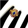 Image 3 : Unheated Kyanite Rhodolite Garnet Sapphire Ring