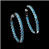 Image 2 : Natural Paraiba Blue Brazil Apatite Earrings