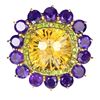 Image 2 : Natural Unheated Citrine Ring