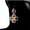 Image 1 : Natural Swiss Blue Topaz Earrings